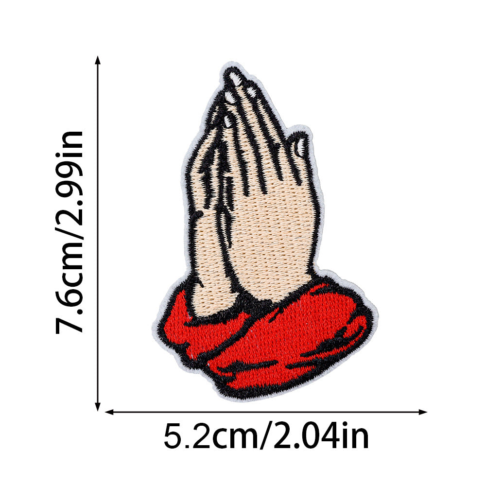 Wholesale Embroidered Patch Set Prayer Theme DIY Decoration